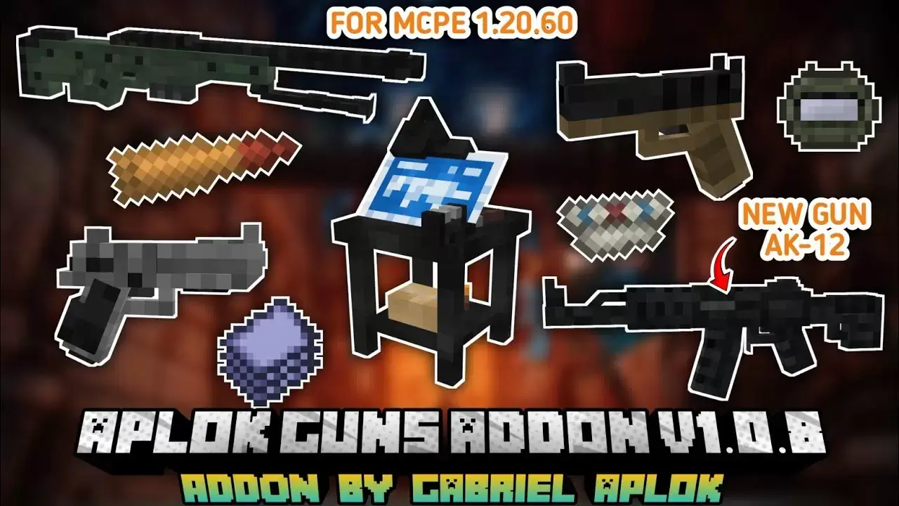Мод: Armes d'Aplok Minecraft Minecraft PE (Bedrock)
