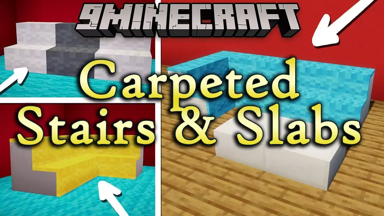 Mod: Mats for stairs and slabs Minecraft PE (Bedrock)