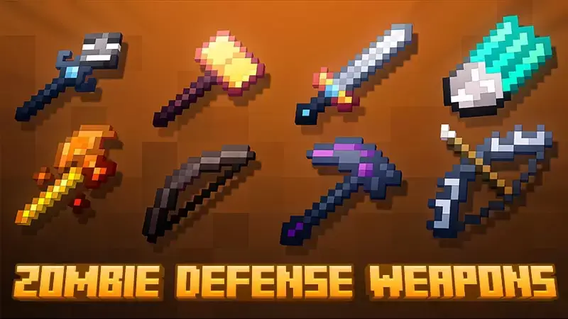 Zombie Weapon Mod for Minecraft